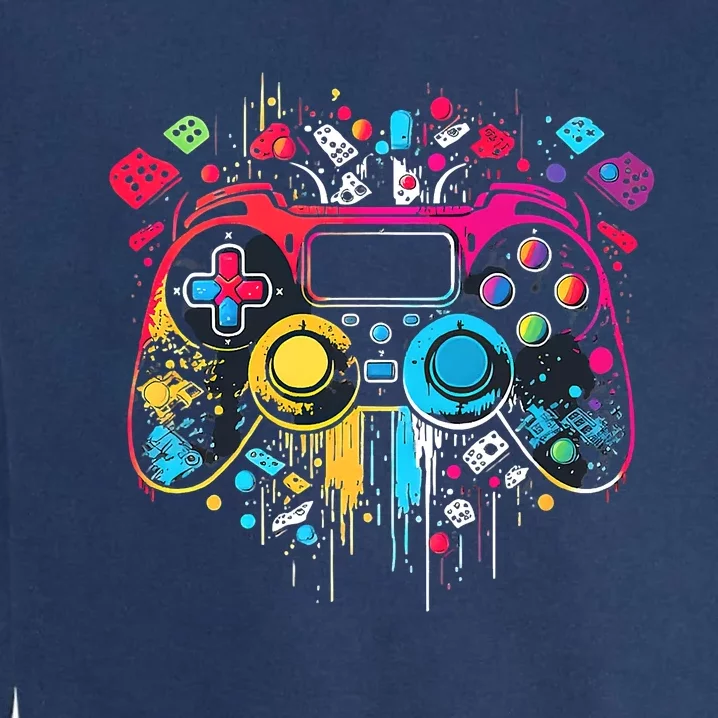 Gamer Aesthetic Graphic Gaming Video Games Boys Teens Garment-Dyed Sweatshirt