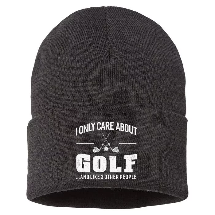 Golf Apparel Golf Club Funny Joke Outdoor Sport Sustainable Knit Beanie