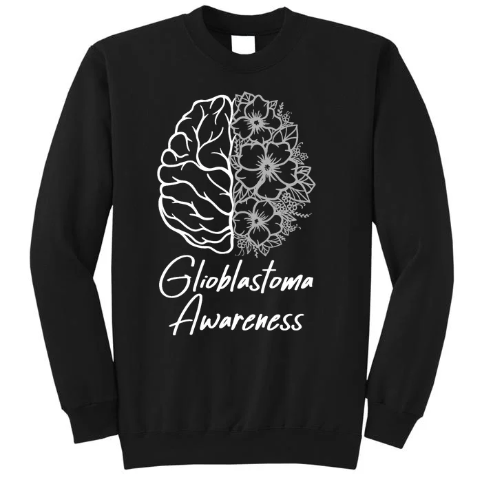 Glioblastoma Awareness Gray Ribbon Tall Sweatshirt