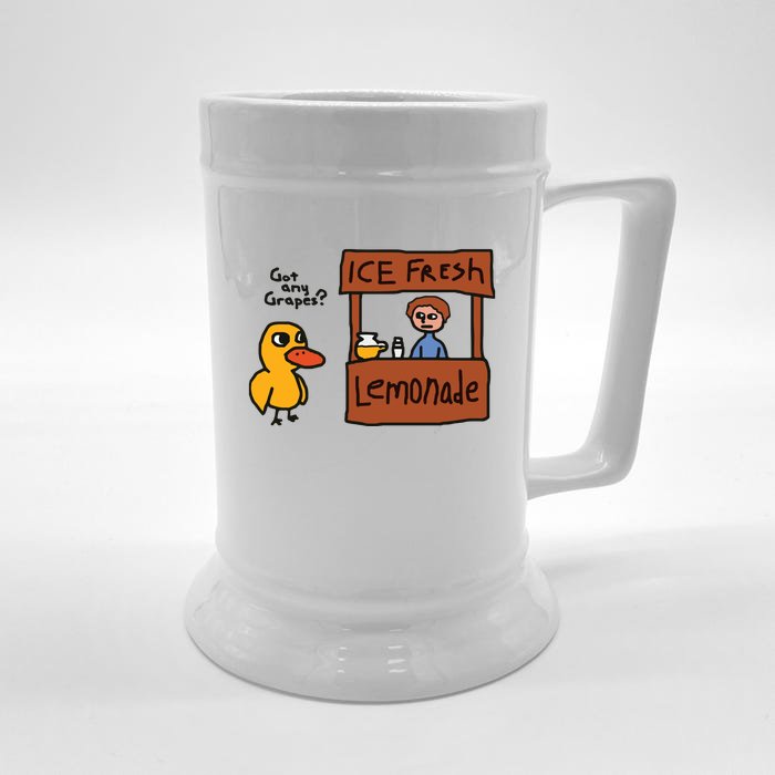 Got Any Grapes Funny Duck Ice Fresh Lemonade Front & Back Beer Stein