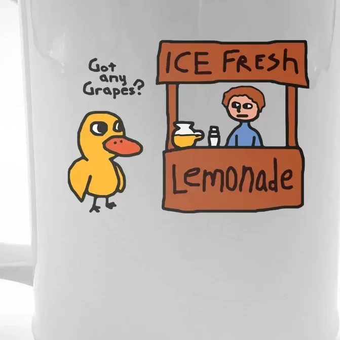 Got Any Grapes Funny Duck Ice Fresh Lemonade Front & Back Beer Stein