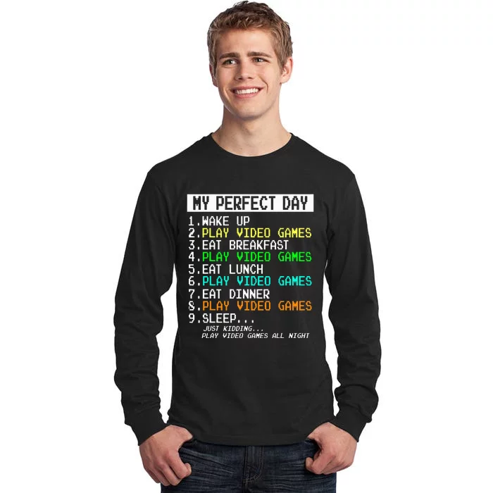 Gaming Apparel Gamer Gifts Tall Long Sleeve T-Shirt