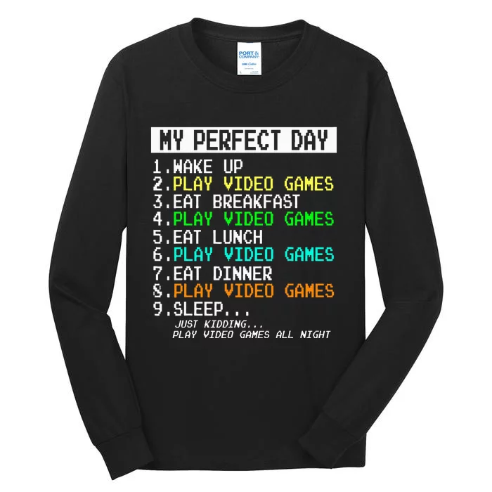 Gaming Apparel Gamer Gifts Tall Long Sleeve T-Shirt