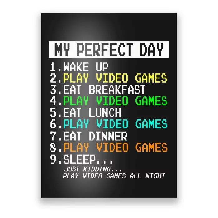 Gaming Apparel Gamer Gifts Poster