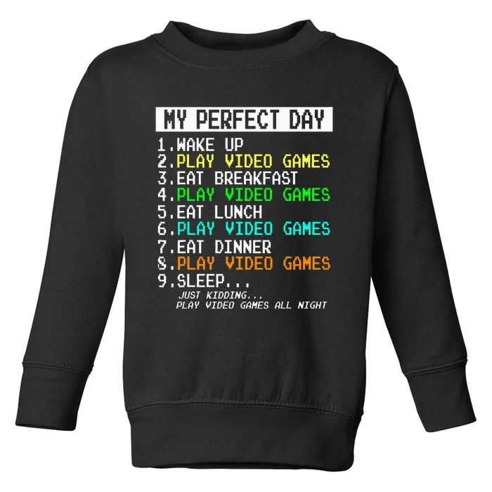 Gaming Apparel Gamer Gifts Toddler Sweatshirt