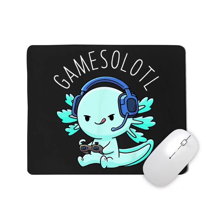 Gamesolotl Axolotl Gamer Anime Gifts Kawaii Mousepad