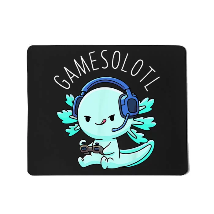 Gamesolotl Axolotl Gamer Anime Gifts Kawaii Mousepad