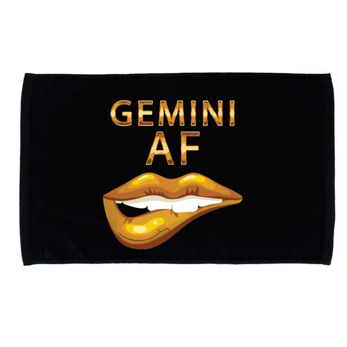 Gemini Af Gold Sexy Lip Birthday Gift Microfiber Hand Towel