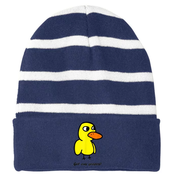 Got Any Grapes Striped Beanie with Solid Band