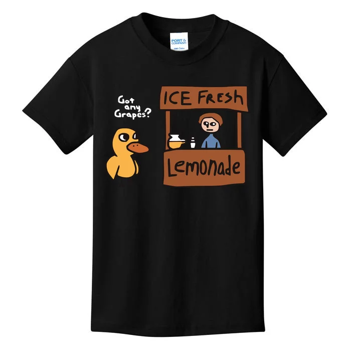 Got Any Grapes The Duck Song Funny Duck Kids T-Shirt