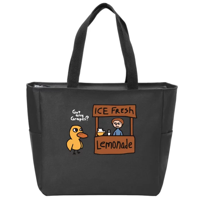 Got Any Grapes The Duck Song Funny Duck Zip Tote Bag