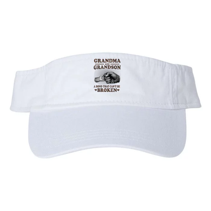 Grandma and Grandson A Bond That Can't Be Broken Mother Day Valucap Bio-Washed Visor