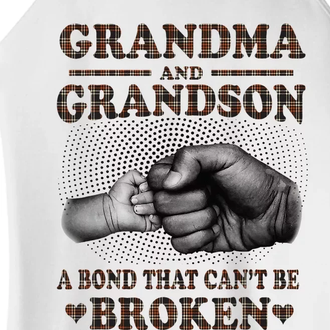 Grandma and Grandson A Bond That Can't Be Broken Mother Day Women’s Perfect Tri Rocker Tank