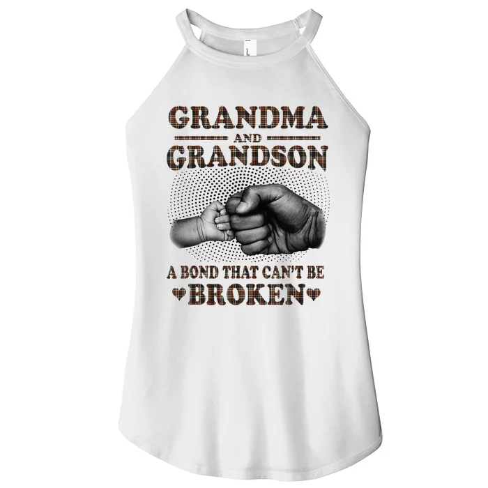 Grandma and Grandson A Bond That Can't Be Broken Mother Day Women’s Perfect Tri Rocker Tank