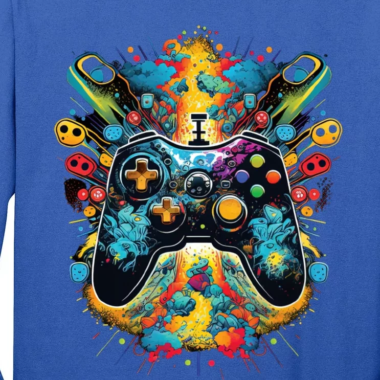 Gamer Aesthetic Graphic Gaming Video Tall Long Sleeve T-Shirt