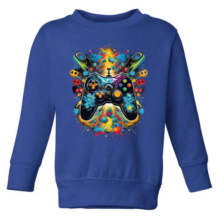 Gamer Aesthetic Graphic Gaming Video Toddler Sweatshirt