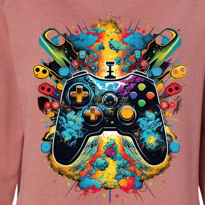 Gamer Aesthetic Graphic Gaming Video Womens California Wash Sweatshirt