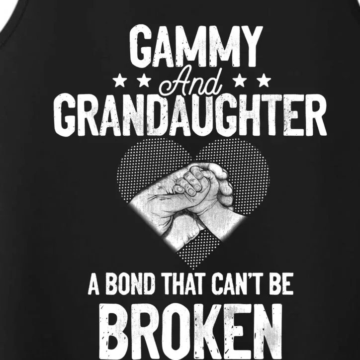 Gammy And Granddaughter A Bond That Can't Be Broken Gift Performance Tank