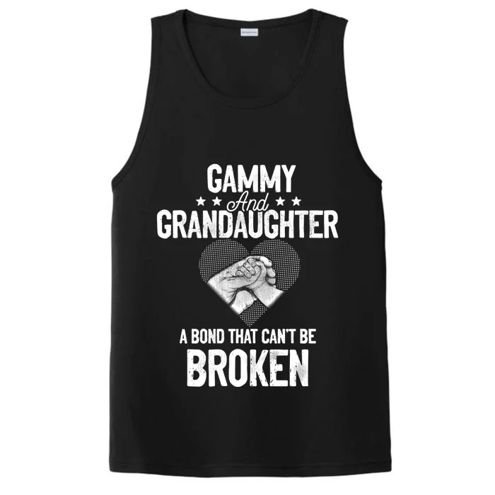 Gammy And Granddaughter A Bond That Can't Be Broken Gift Performance Tank