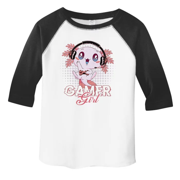 Gamer  Axolotl Gaming Video Game Gift Toddler Fine Jersey T-Shirt