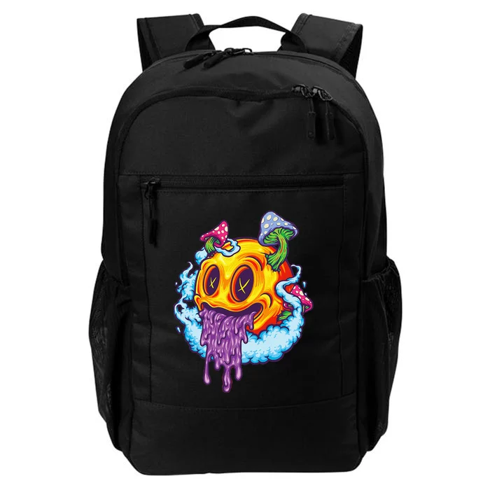 Goblincore Aesthetic Grunge Fungi Mushroom Skull Daily Commute Backpack