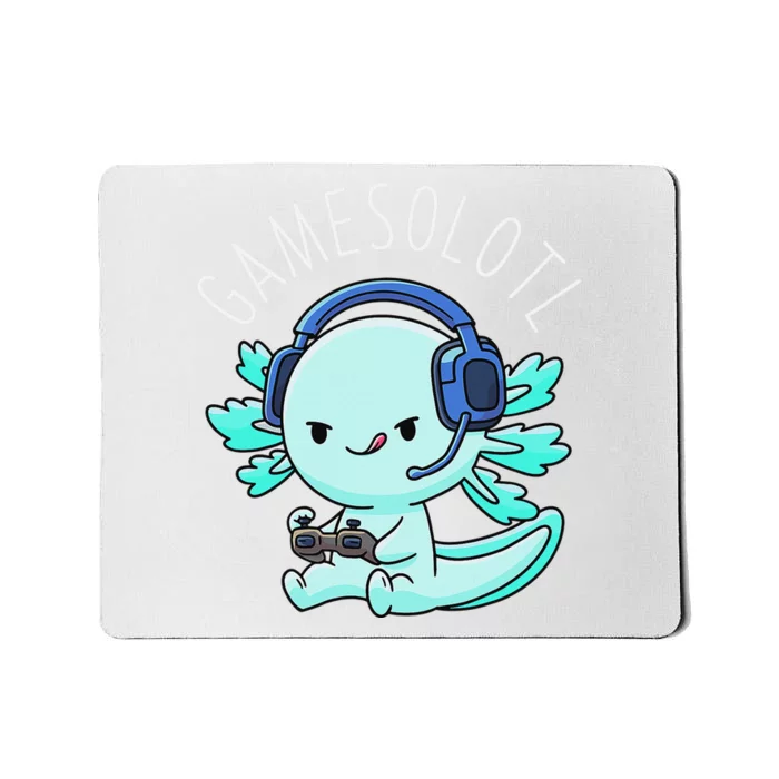 Gamesolotl Axolotl Gamer Anime Gifts Kawaii Boys Girls Mousepad