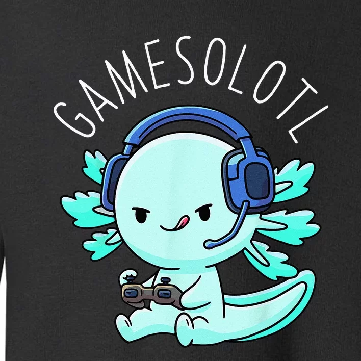 Gamesolotl Axolotl Gamer Anime Gifts Kawaii Toddler Sweatshirt