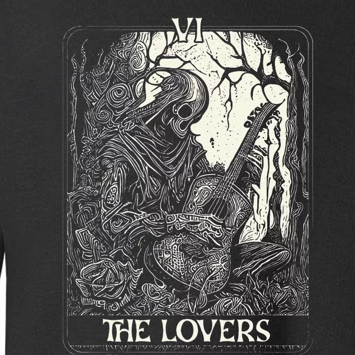 Guitarist And His Guitar The Lovers Tarot Card Toddler Sweatshirt