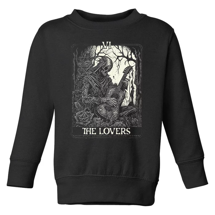 Guitarist And His Guitar The Lovers Tarot Card Toddler Sweatshirt