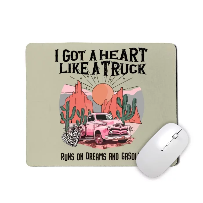 Got A Heart Like A Truck Country Mousepad