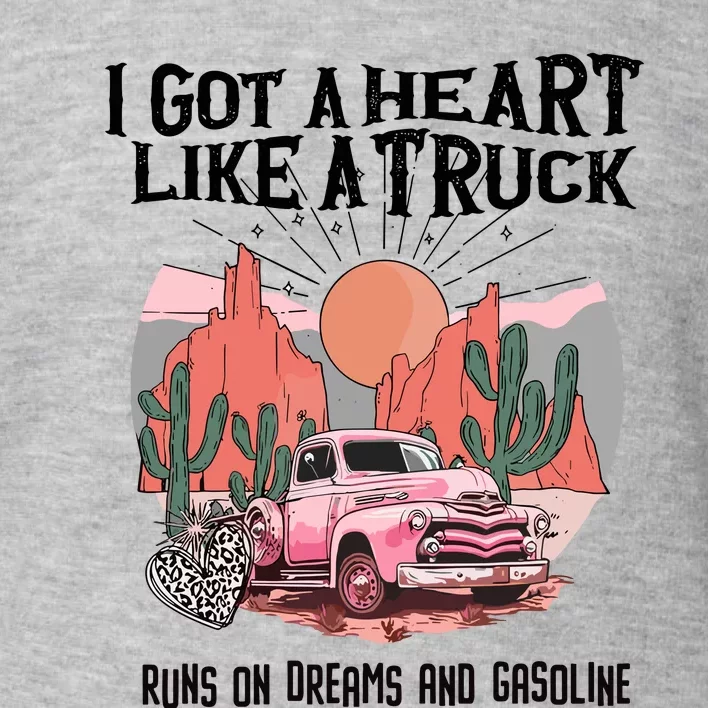 Got A Heart Like A Truck Country Toddler Sweatshirt