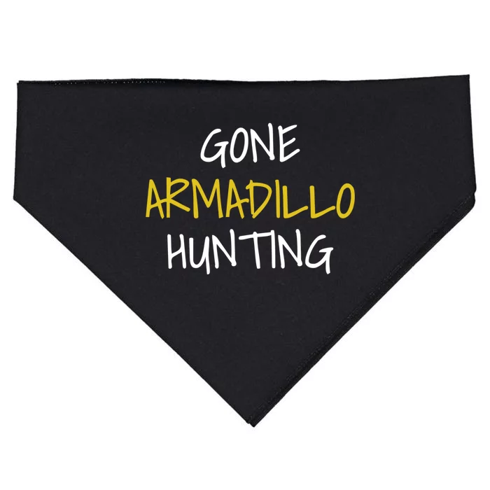 Gone Armadillo Hunting Gift USA-Made Doggie Bandana