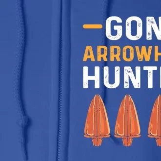 Gone Arrowhead Hunting Arrowhead Collecting Gift Full Zip Hoodie