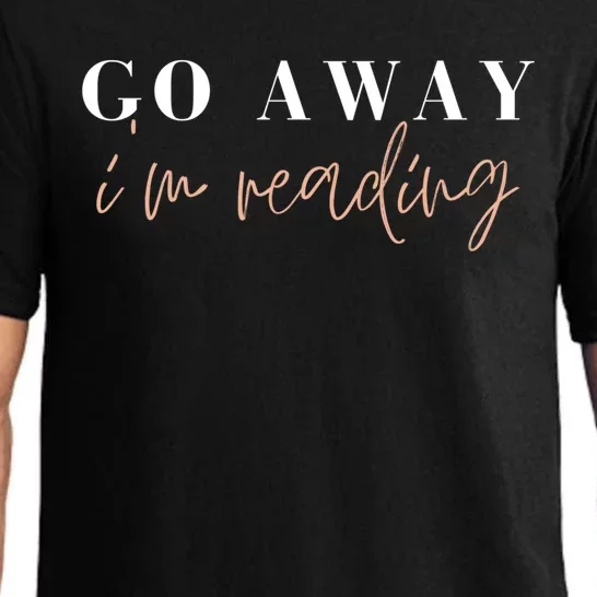 Go Away I'm Reading Bookworm Graphic Gift Pajama Set