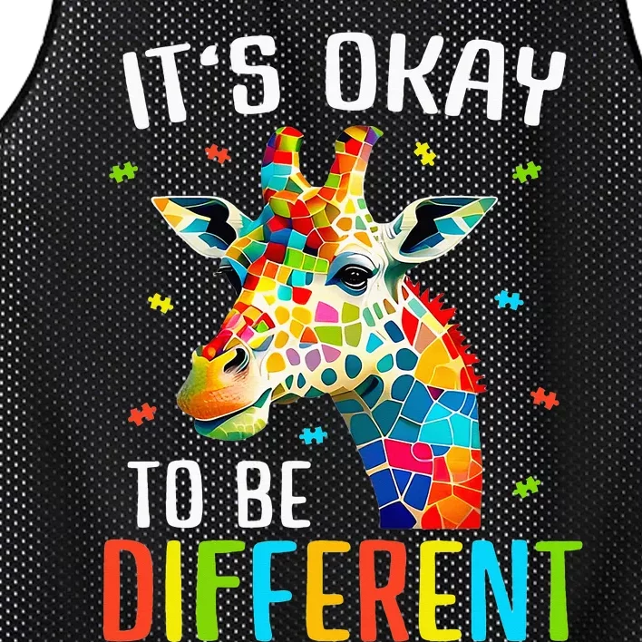 Giraffe Acceptance Its Ok To Be Different Mesh Reversible Basketball Jersey Tank