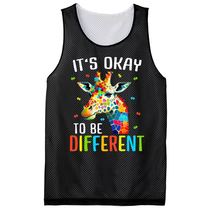 Giraffe Acceptance Its Ok To Be Different Mesh Reversible Basketball Jersey Tank