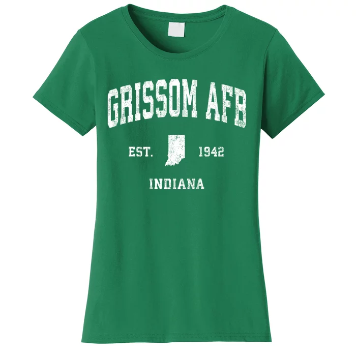 Grissom Afb Indiana In Vintage Athletic Women's T-Shirt