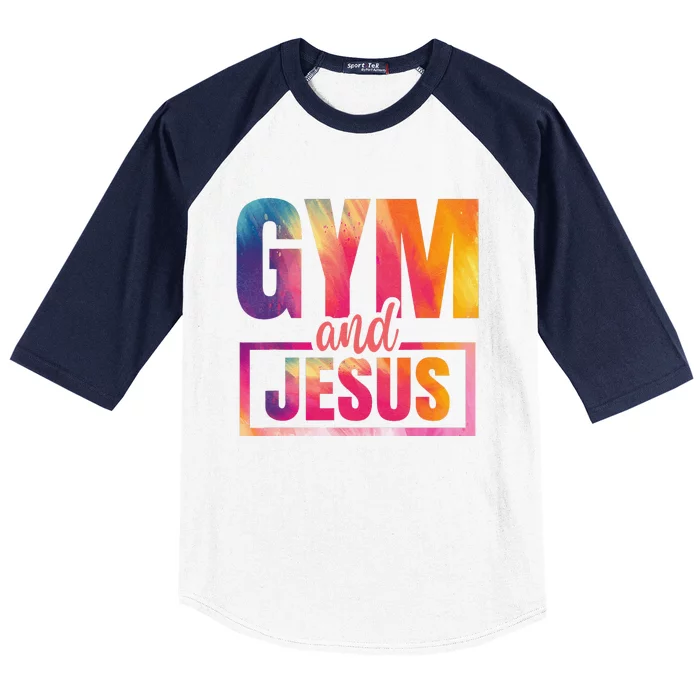 Gym And Jesus Baseball Sleeve Shirt