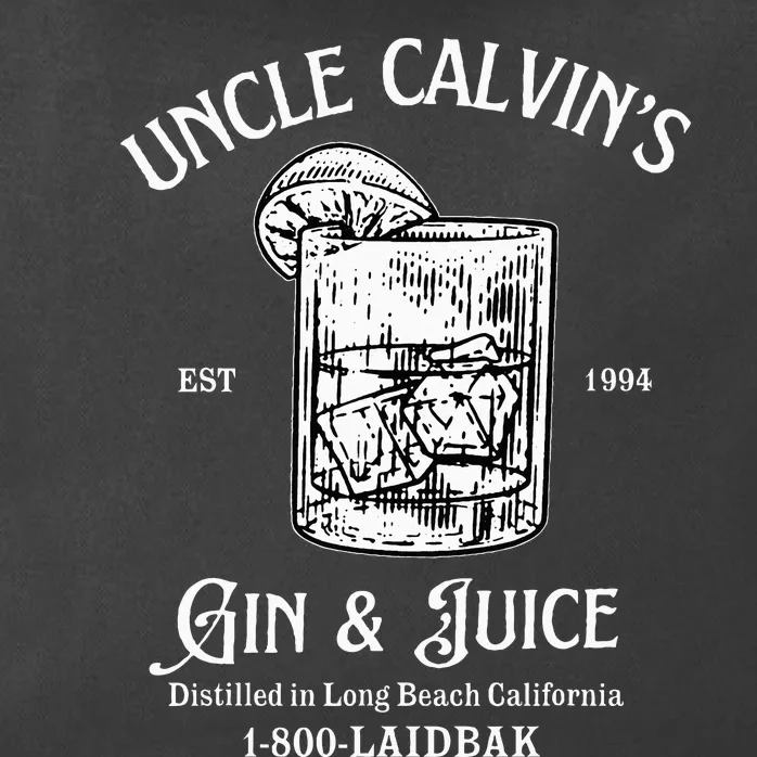 Gin And Juice Est 1994 Distilled In Long Beach California Zip Tote Bag