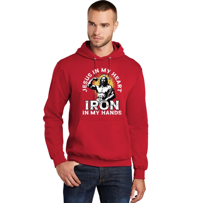 Gym And Jesus Christian Bodybuilder Religious Bodybuilding Hoodie