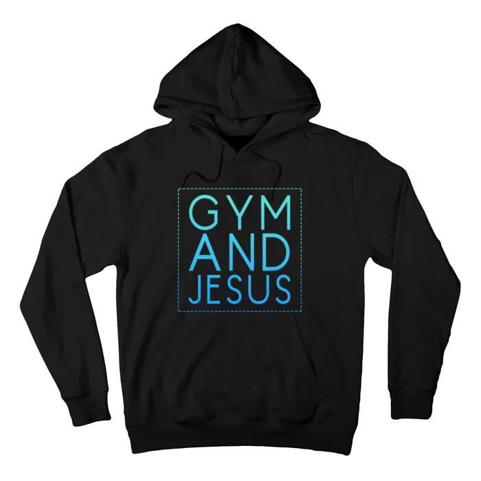 Gym And Jesus Christian Weightlifting Gym Hoodie