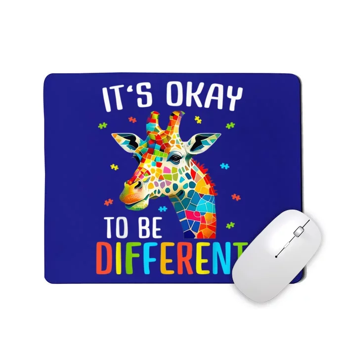 Giraffe Acceptance kid boy girl Its Ok To Be Different Mousepad