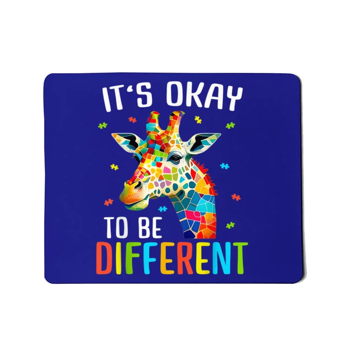 Giraffe Acceptance kid boy girl Its Ok To Be Different Mousepad