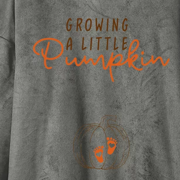 Growing A Little Pumpkin Fall Maternity Thanksgiving Baby Hooded Wearable Blanket