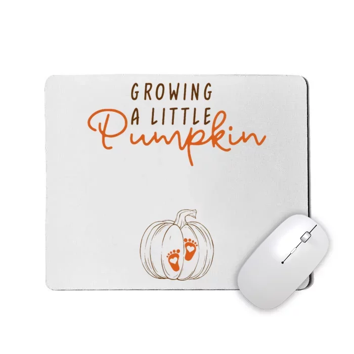 Growing A Little Pumpkin Fall Maternity Thanksgiving Baby Mousepad