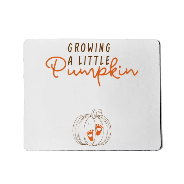 Growing A Little Pumpkin Fall Maternity Thanksgiving Baby Mousepad