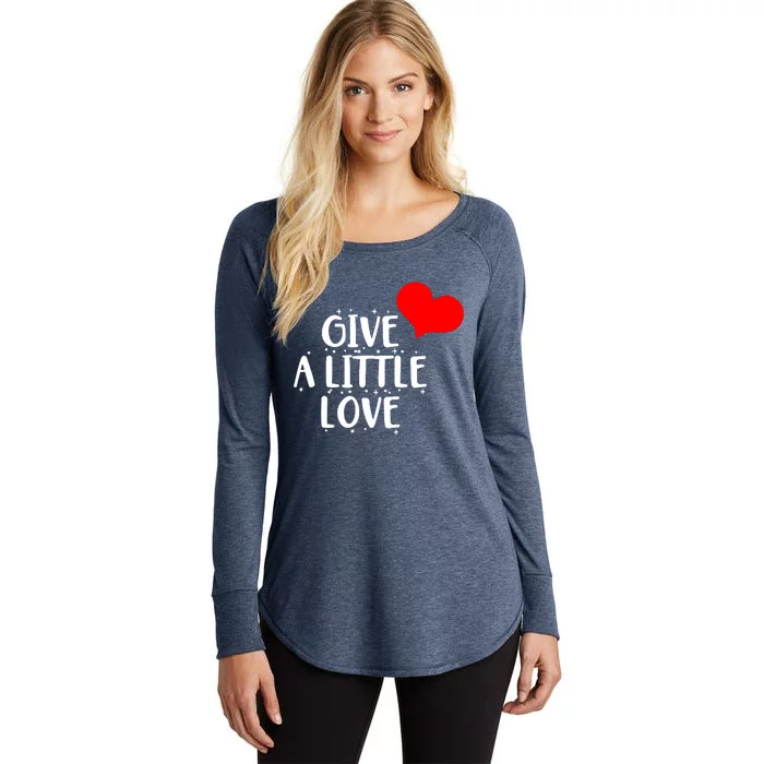 Give A Little Love Women's Perfect Tri Tunic Long Sleeve Shirt