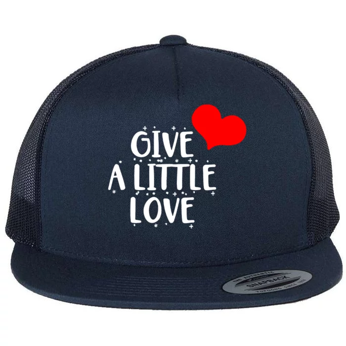 Give A Little Love Flat Bill Trucker Hat