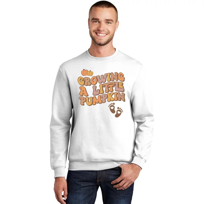 Growing A Little Pumpkin Thanksgiving Pregnancy Sweatshirt