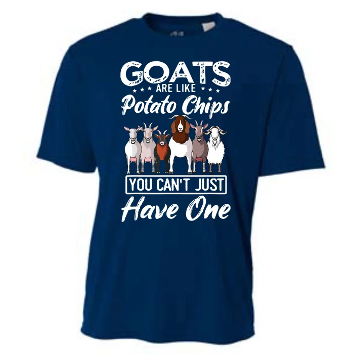 Goats Are Like Potato Chips You Just Cant Have One Cooling Performance Crew T-Shirt